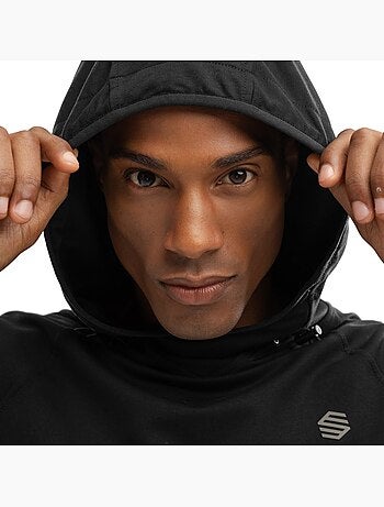 Sweat à capuche fitness homme fitness homme square