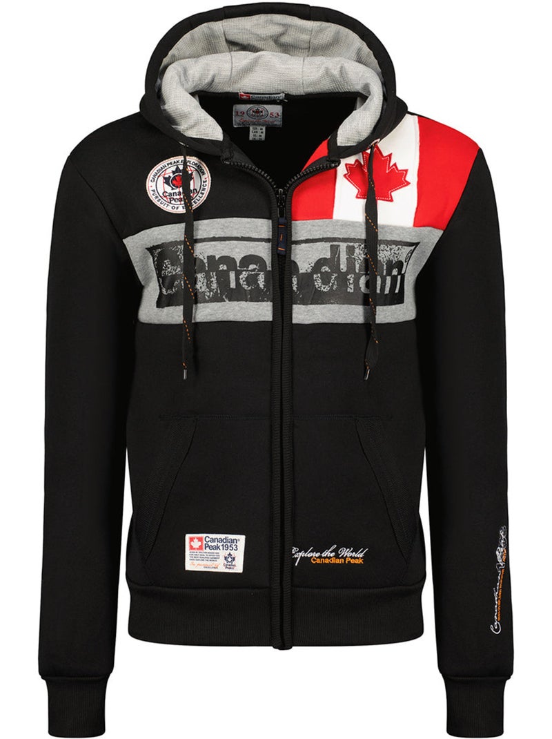 Sweat à capuche flashy – canadian peak Noir - Kiabi