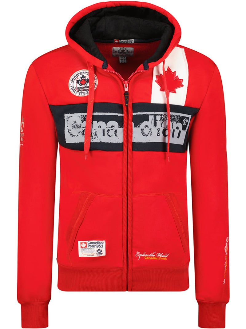 Sweat à capuche flashy – canadian peak Rouge - Kiabi