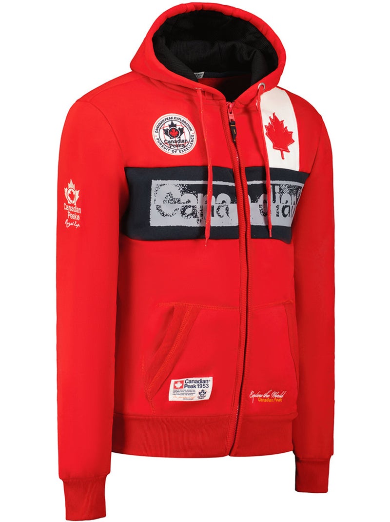 Sweat à capuche flashy – canadian peak Rouge - Kiabi