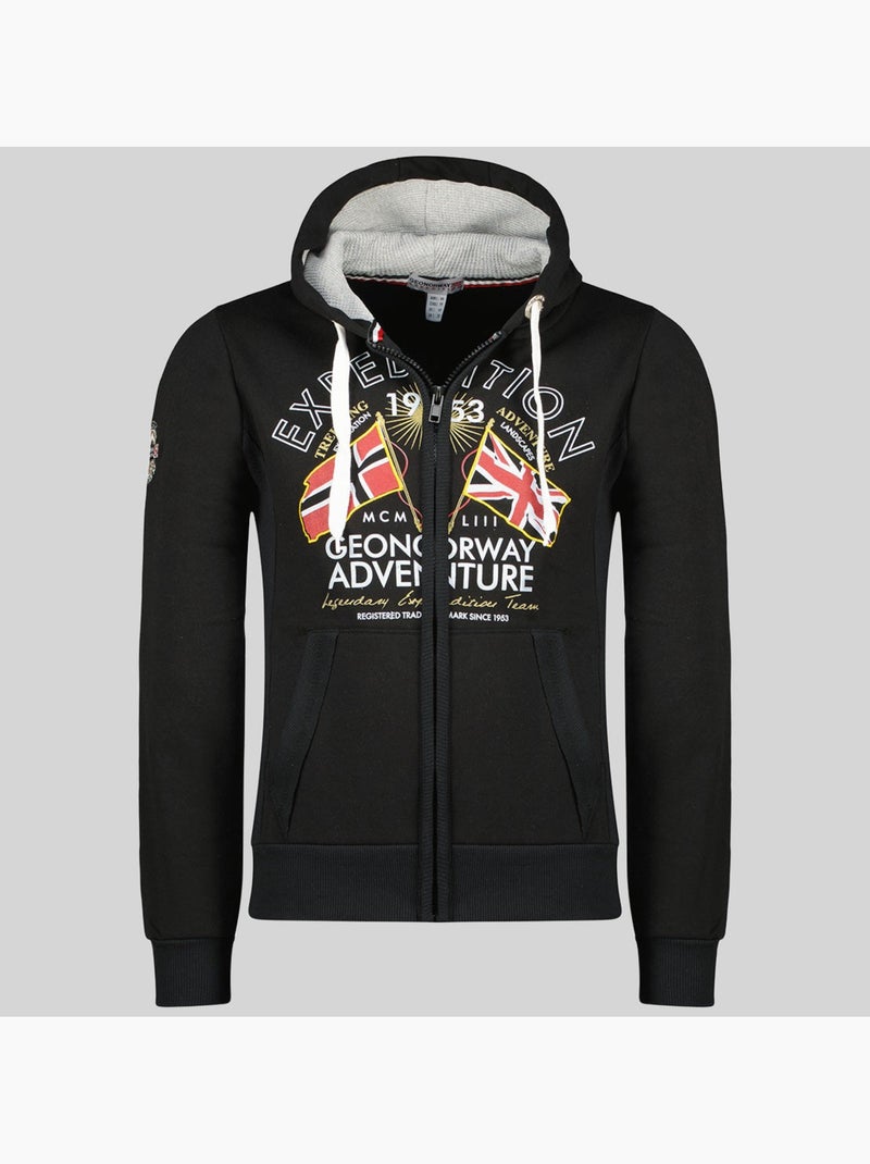 Sweat à capuche flepto – geographical norway Noir - Kiabi