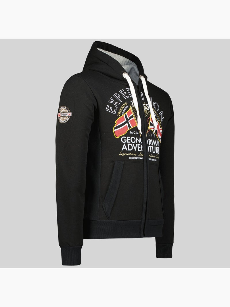Sweat à capuche flepto – geographical norway Noir - Kiabi