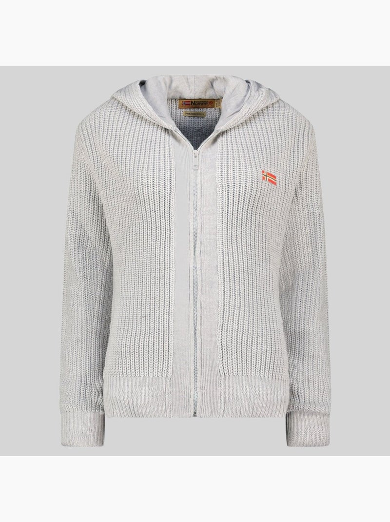 Sweat à capuche flexibus – geographical norway Gris clair - Kiabi