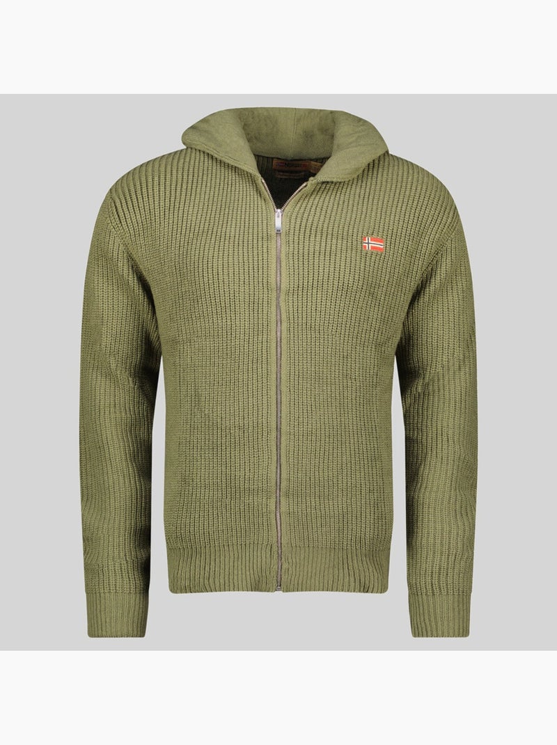 Sweat à capuche flexibus – geographical norway Vert olive - Kiabi