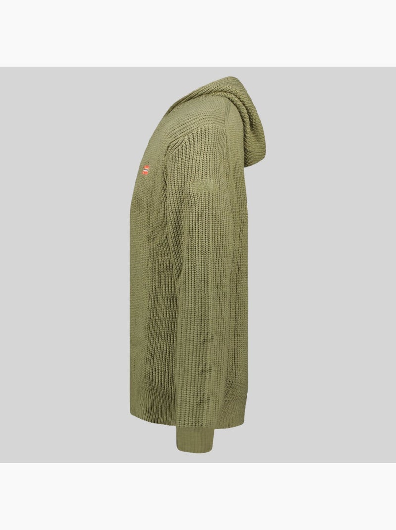 Sweat à capuche flexibus – geographical norway Vert olive - Kiabi