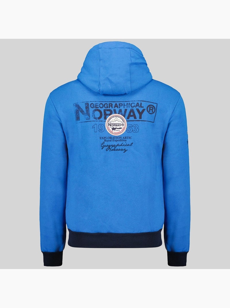 Sweat à capuche flyer – geographical norway Bleu roi - Kiabi