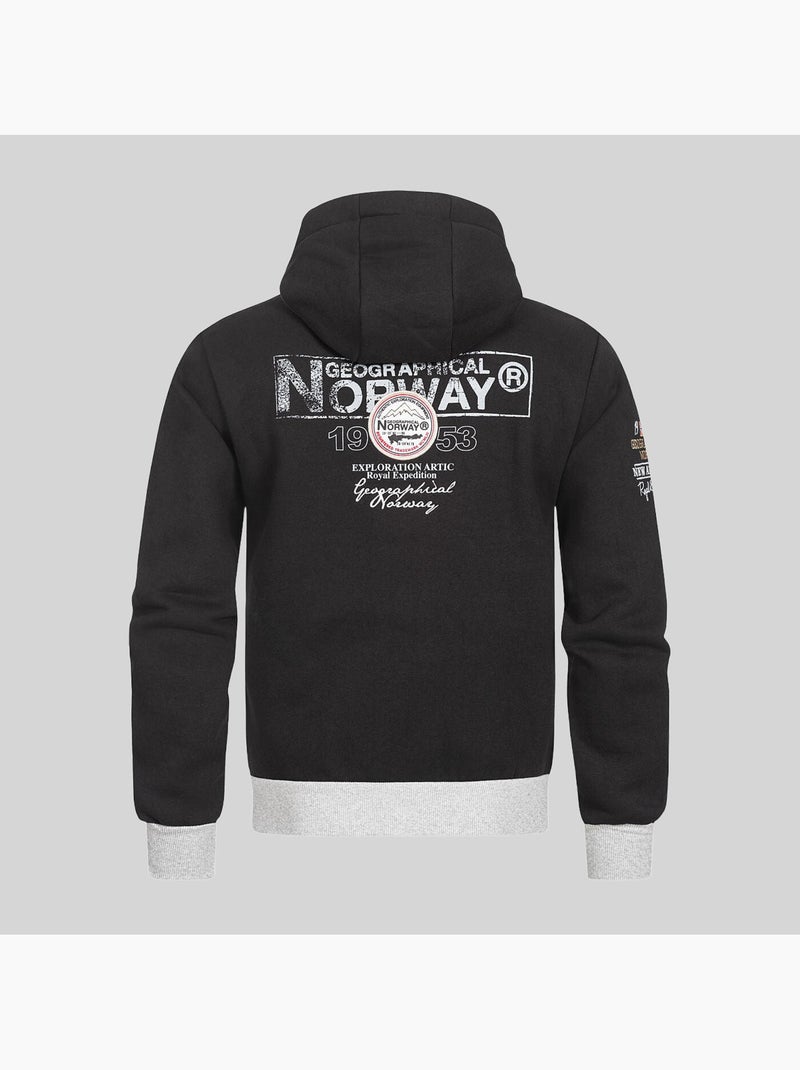 Sweat à capuche flyer – geographical norway Kaki - Kiabi