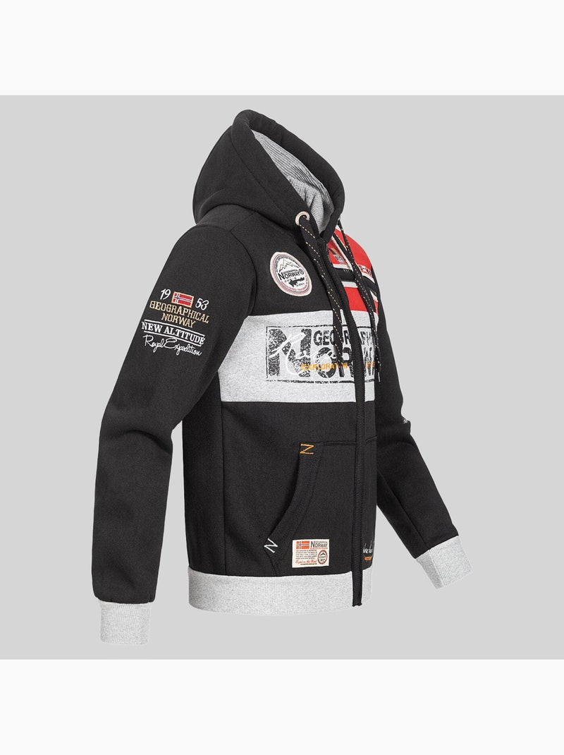 Sweat à capuche flyer – geographical norway Kaki - Kiabi