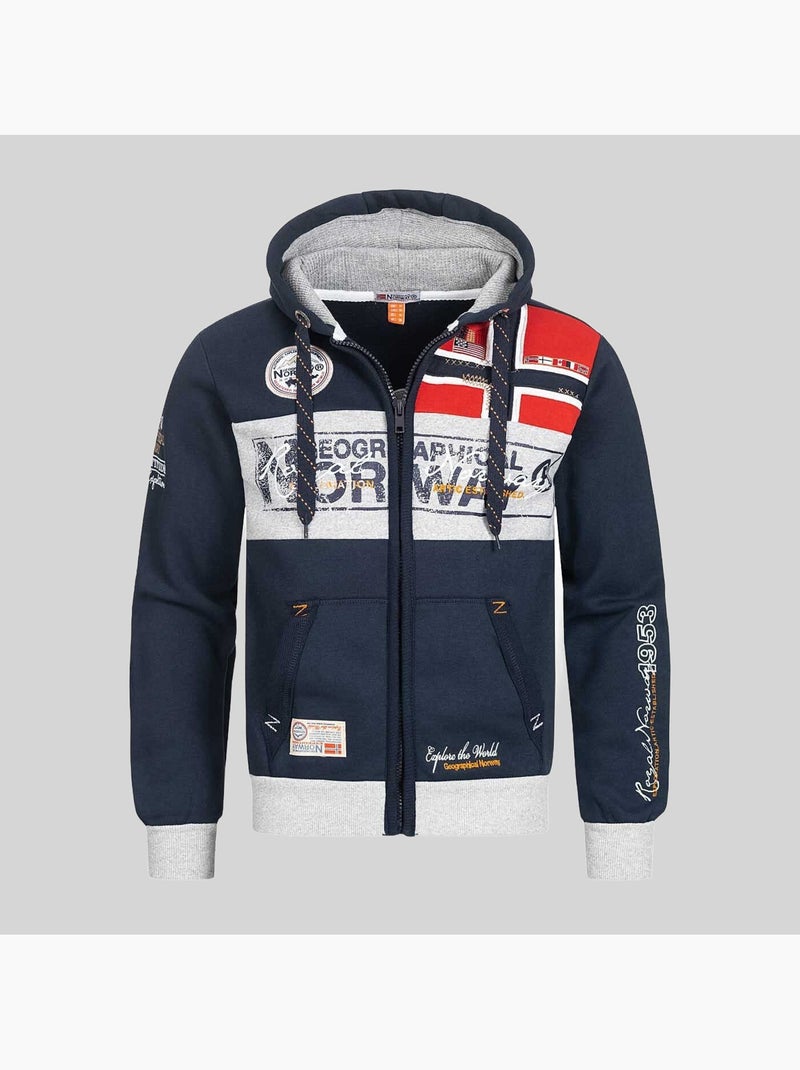 Sweat à capuche flyer – geographical norway Noir - Kiabi