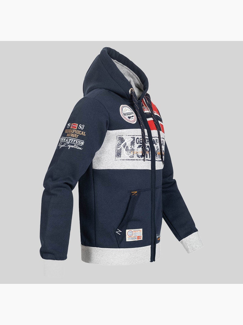 Sweat à capuche flyer – geographical norway Noir - Kiabi