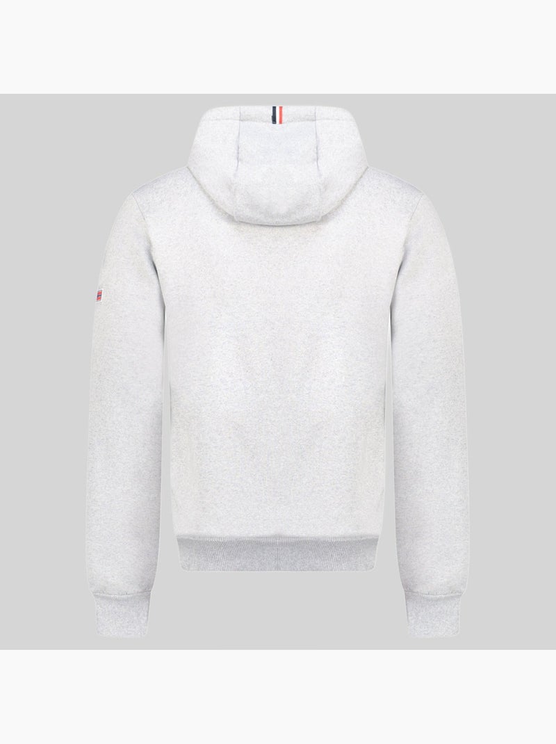 Sweat à capuche fogora – geographical norway Gris clair - Kiabi