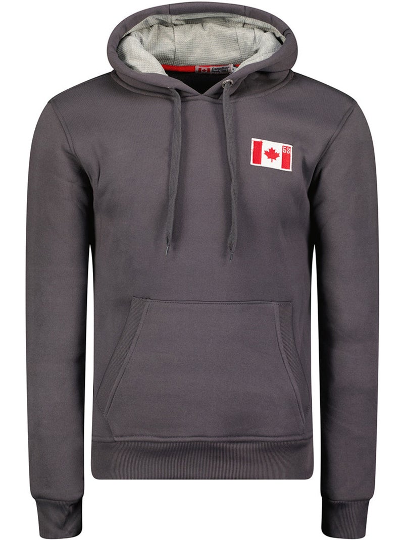 Sweat à capuche fondeak – canadian peak Gris foncé - Kiabi