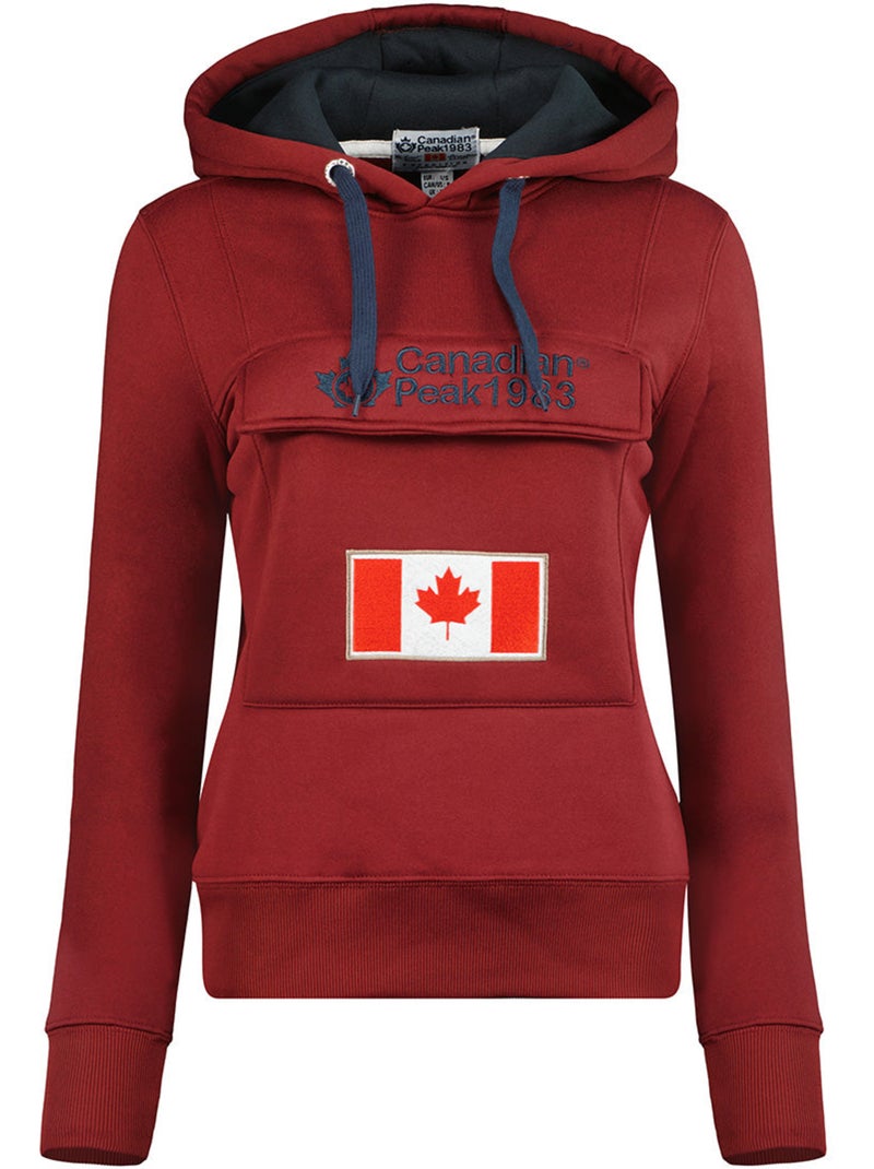 Sweat à capuche gadreak – canadian peak Bordeaux - Kiabi