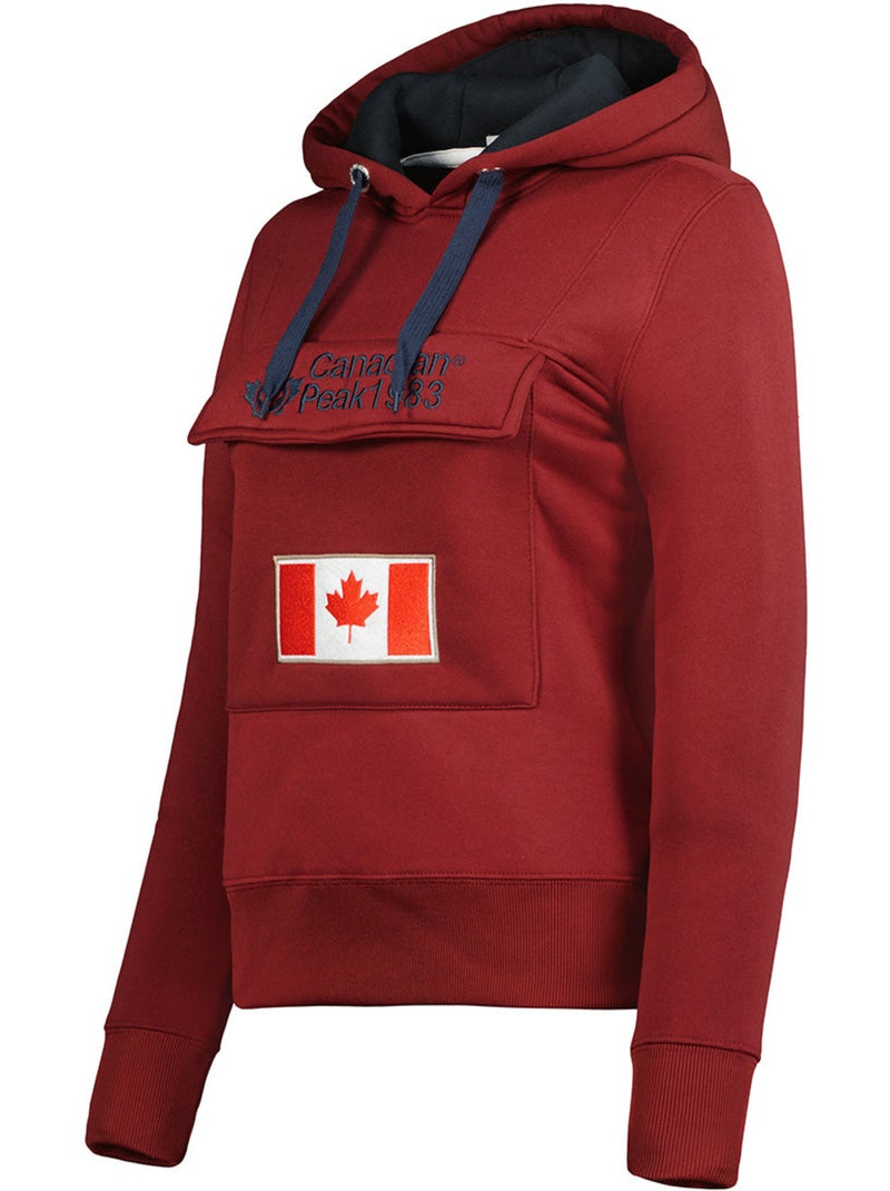 Sweat à capuche gadreak – canadian peak Bordeaux - Kiabi