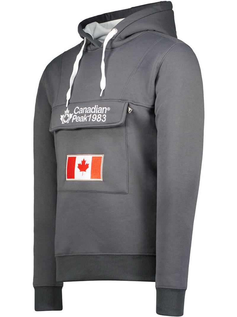 Sweat à capuche gadreak – canadian peak Gris foncé - Kiabi