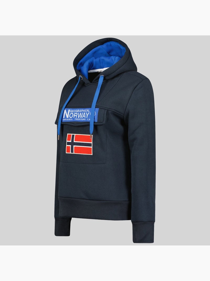 Sweat à capuche gadrien – geographical norway Bleu marine - Kiabi