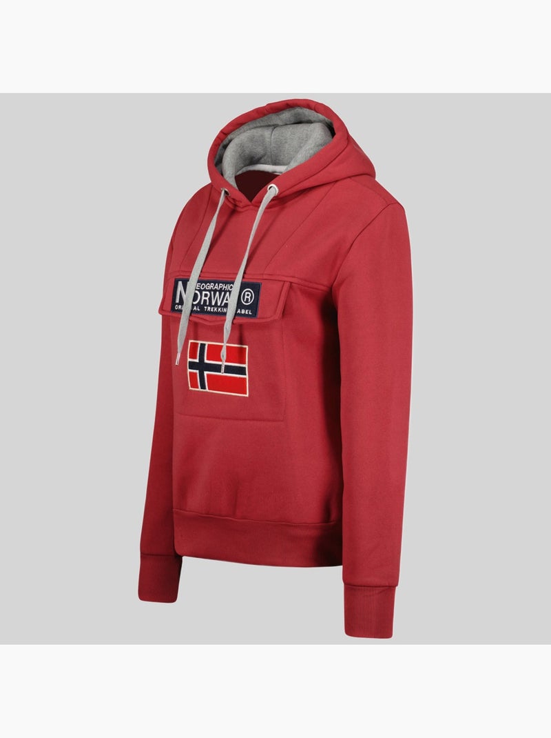 Sweat à capuche gadrien – geographical norway Bordeaux - Kiabi