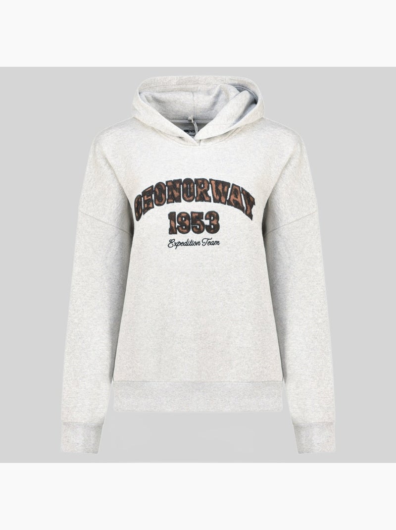 Sweat à capuche gaphir – geographical norway Gris clair - Kiabi