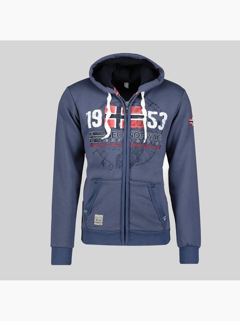 Sweat à capuche gapigal – geographical norway Bleu - Kiabi