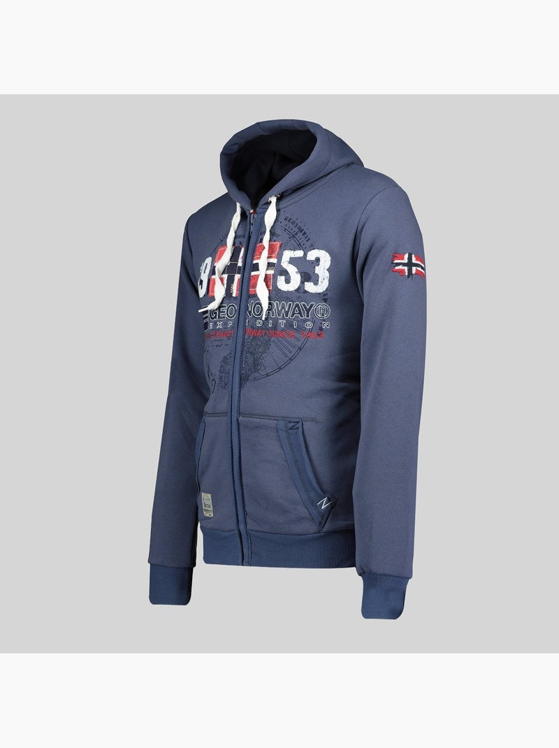 Sweat à capuche gapigal – geographical norway Bleu - Kiabi