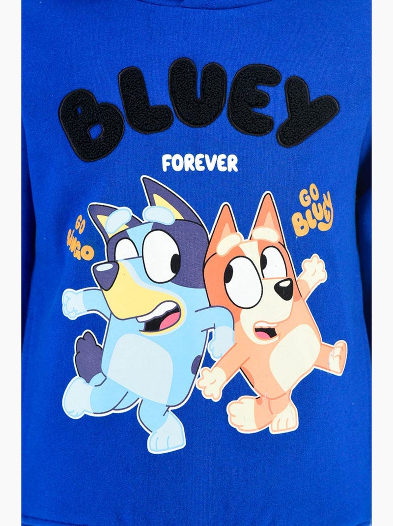 Sweat à capuche   garçon bluey - licence officielle Bleu - Kiabi
