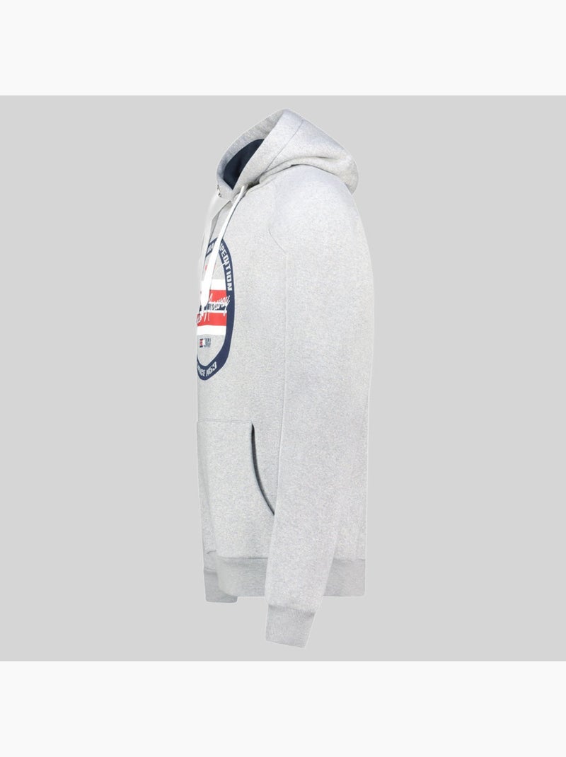 Sweat à capuche garis – geographical norway Gris clair - Kiabi