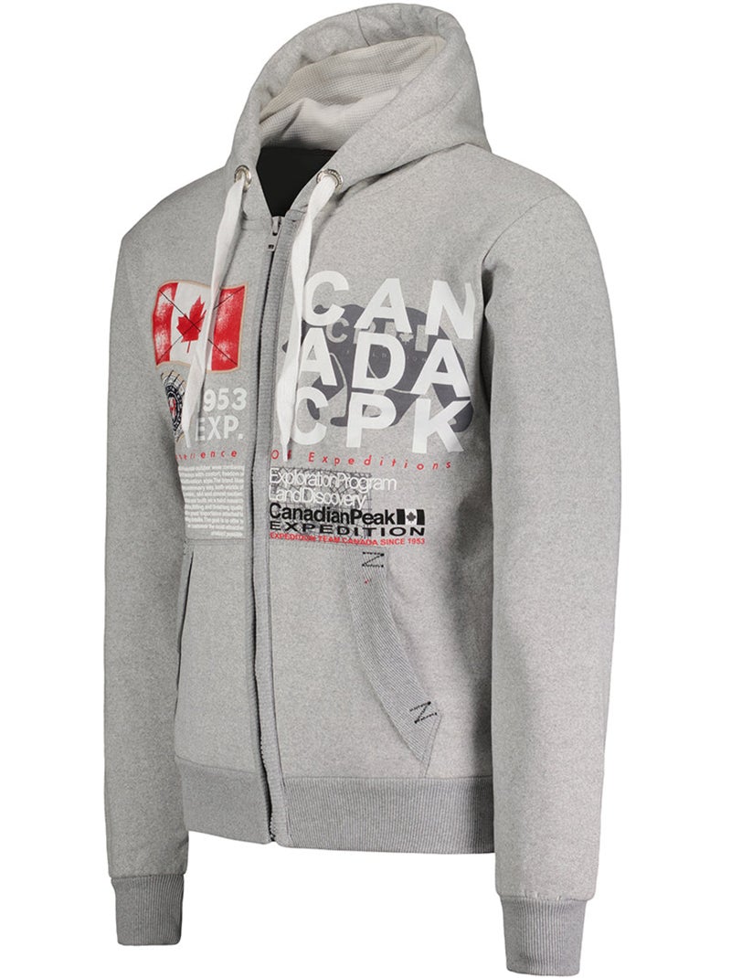 Sweat à capuche gasadeak – canadian peak Gris clair - Kiabi