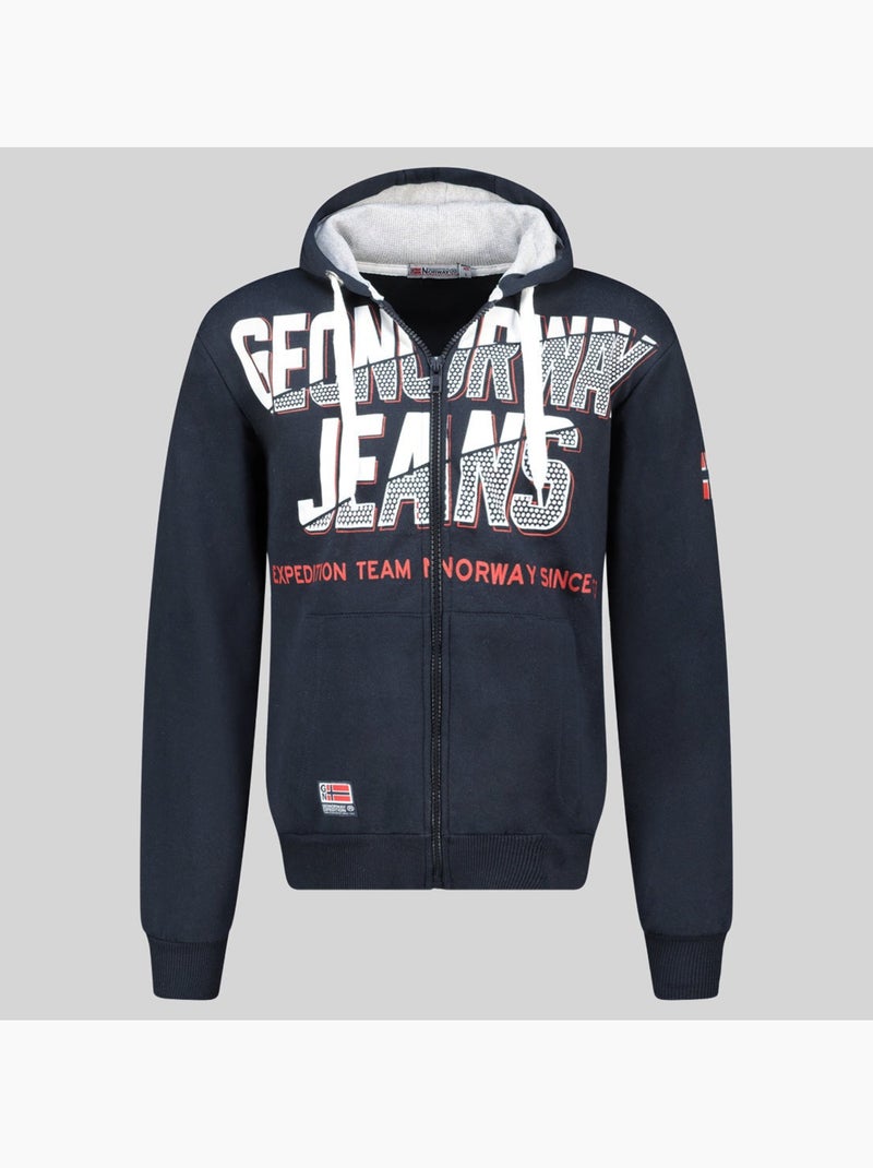 Sweat à capuche gasper – geographical norway Bleu marine - Kiabi