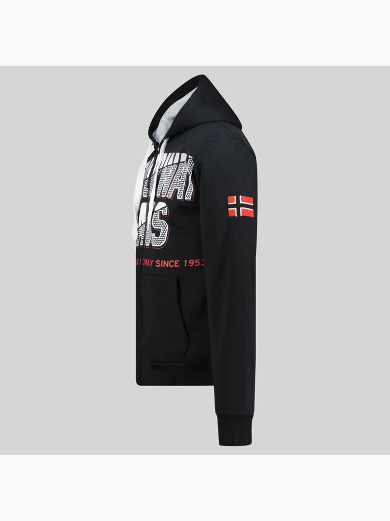 Sweat à capuche gasper – geographical norway Noir - Kiabi