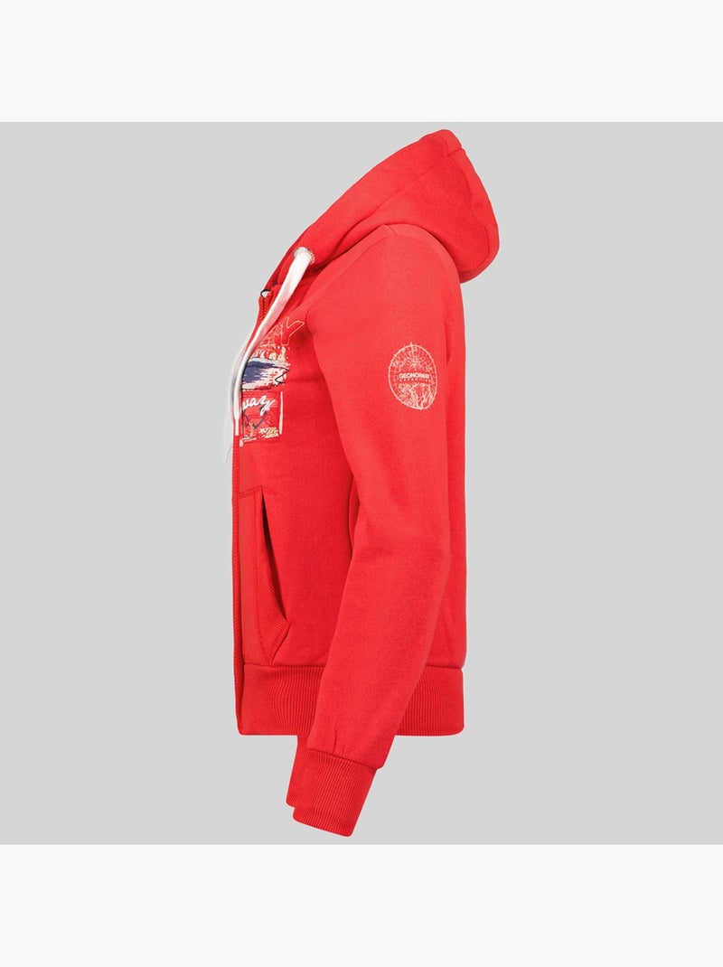 Sweat à capuche gayto – geographical norway Rouge - Kiabi