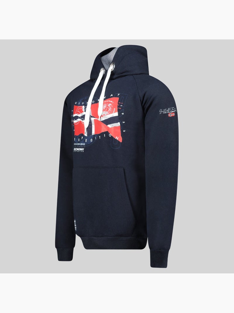 Sweat à capuche gdrap – geographical norway Bleu marine - Kiabi