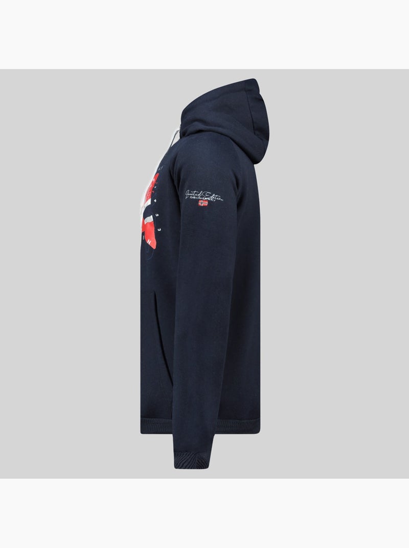 Sweat à capuche gdrap – geographical norway Bleu marine - Kiabi