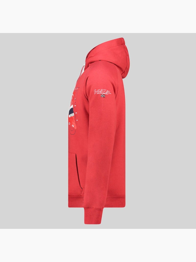 Sweat à capuche gdrap – geographical norway Rouge - Kiabi