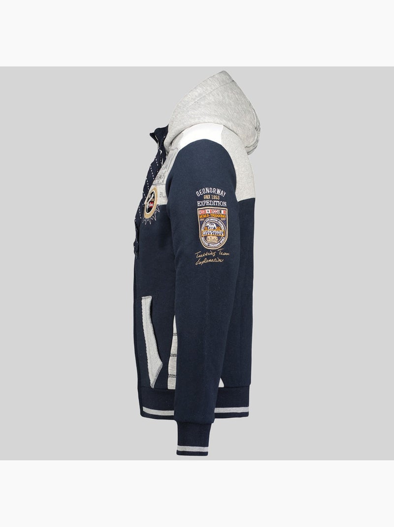 Sweat à capuche geday – geographical norway Bleu marine - Kiabi