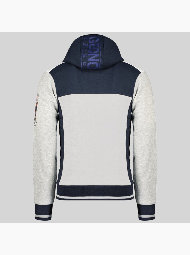 Sweat à capuche geday – geographical norway Gris clair - Kiabi