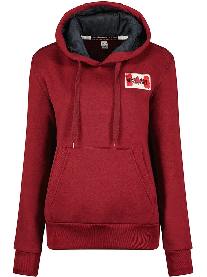 Sweat à capuche genifeak – canadian peak Bordeaux - Kiabi