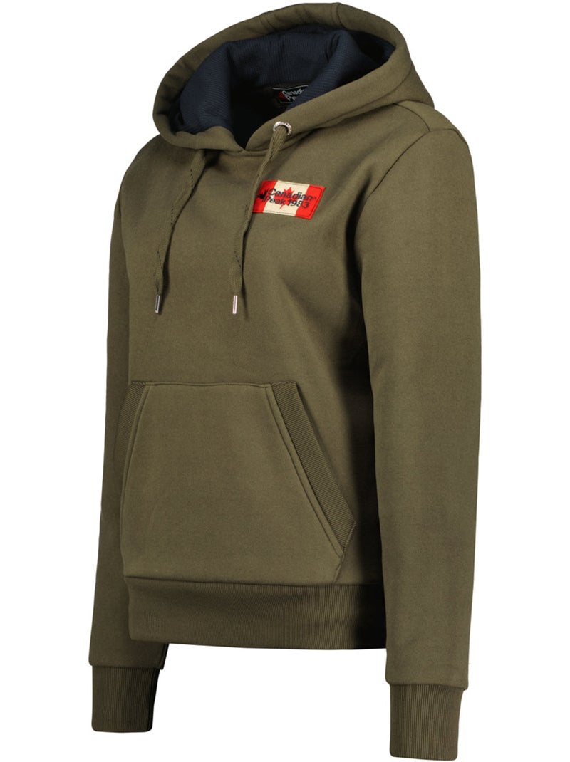 Sweat à capuche genifeak – canadian peak Kaki - Kiabi