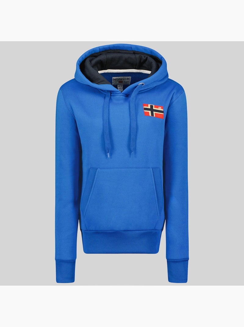 Sweat à capuche genifer – geographical norway Bleu roi - Kiabi