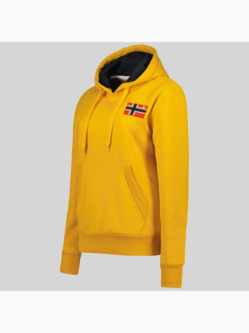 Sweat à capuche genifer – geographical norway Jaune moutarde - Kiabi