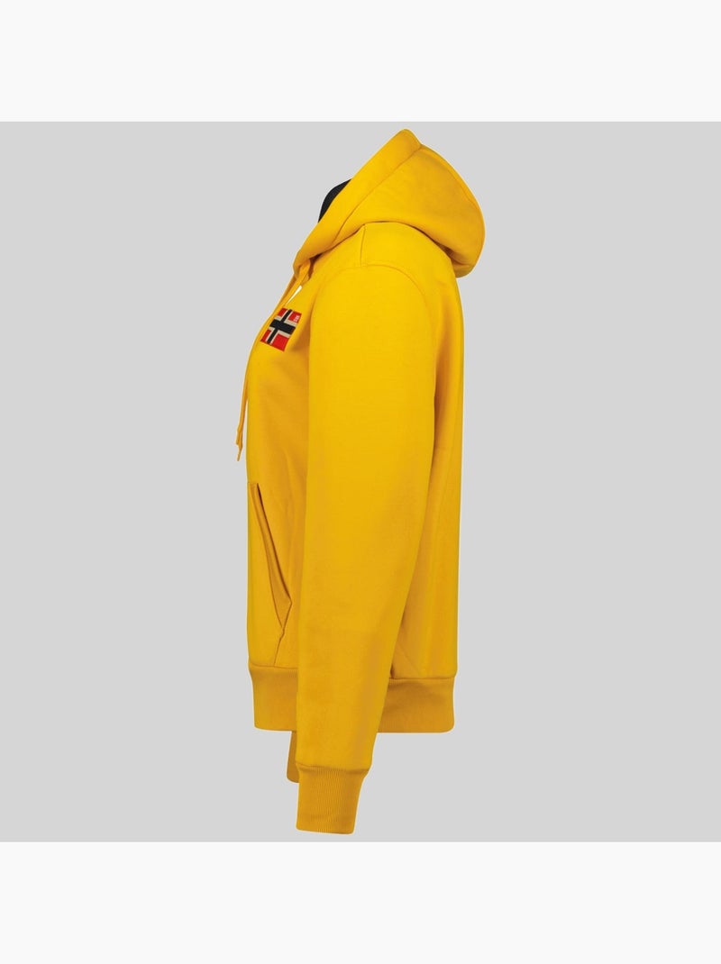 Sweat à capuche genifer – geographical norway Jaune moutarde - Kiabi