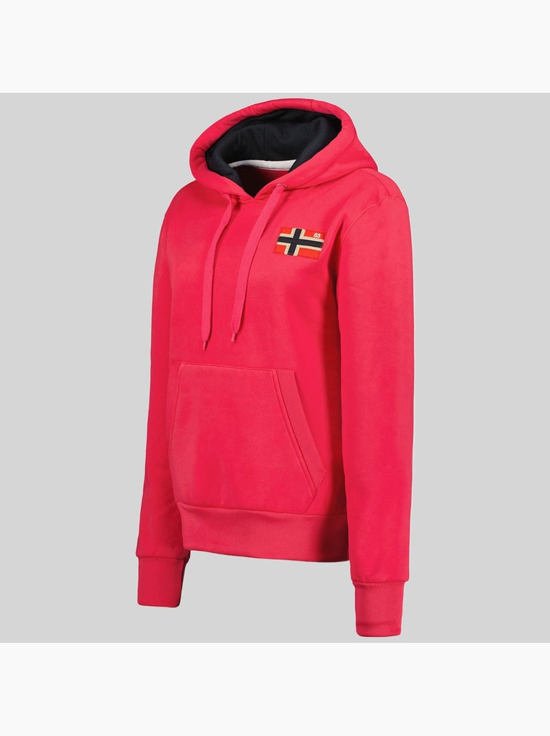 Sweat à capuche genifer – geographical norway Rose fluo - Kiabi