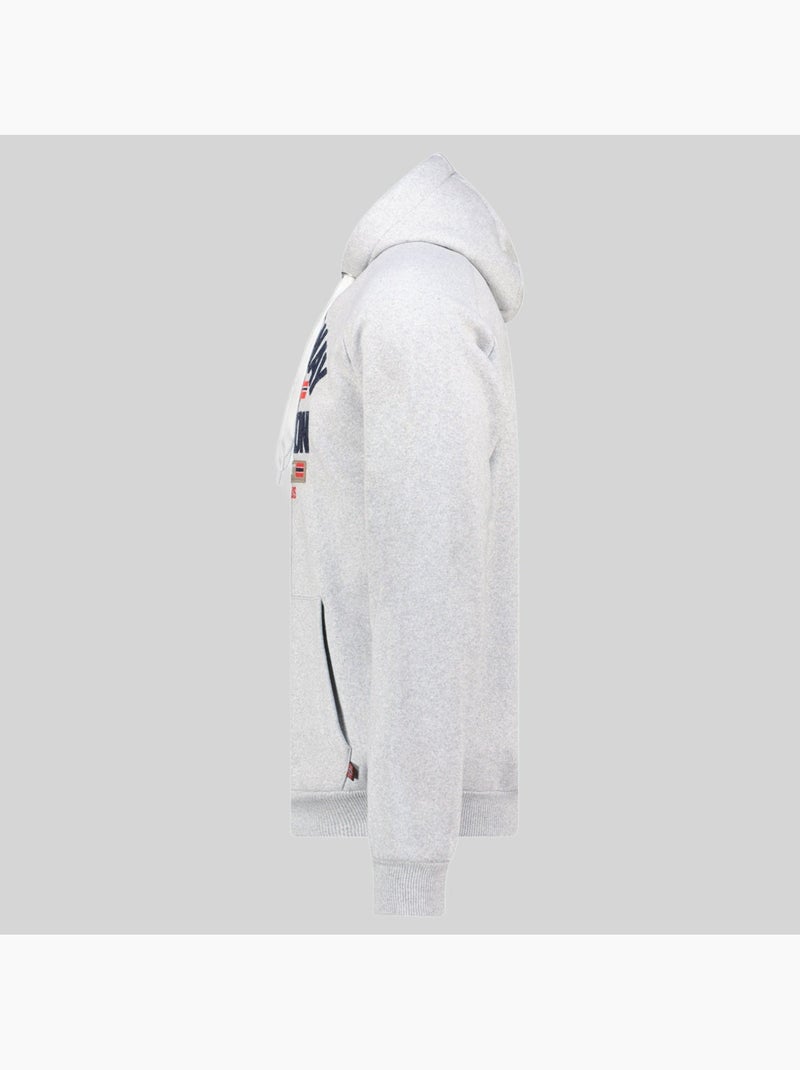 Sweat à capuche germanito – geographical norway Gris clair - Kiabi