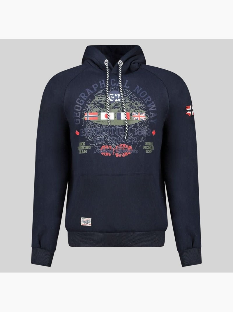 Sweat à capuche gexpe – geographical norway Bleu marine - Kiabi