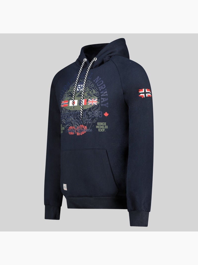 Sweat à capuche gexpe – geographical norway Bleu marine - Kiabi