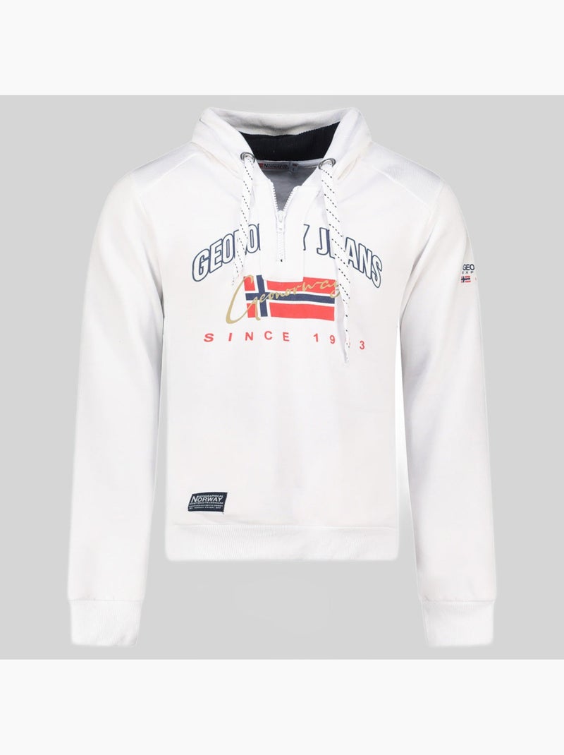 Sweat à capuche ghagen – geographical norway Bleu marine - Kiabi