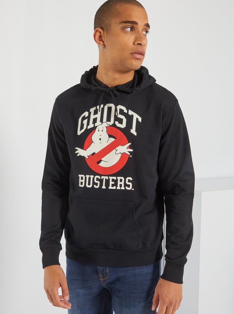 Sweat à capuche 'Ghostbuster' noir - Kiabi