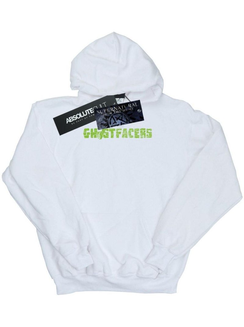 Sweat à capuche ghostfacers - surnaturel Blanc - Kiabi