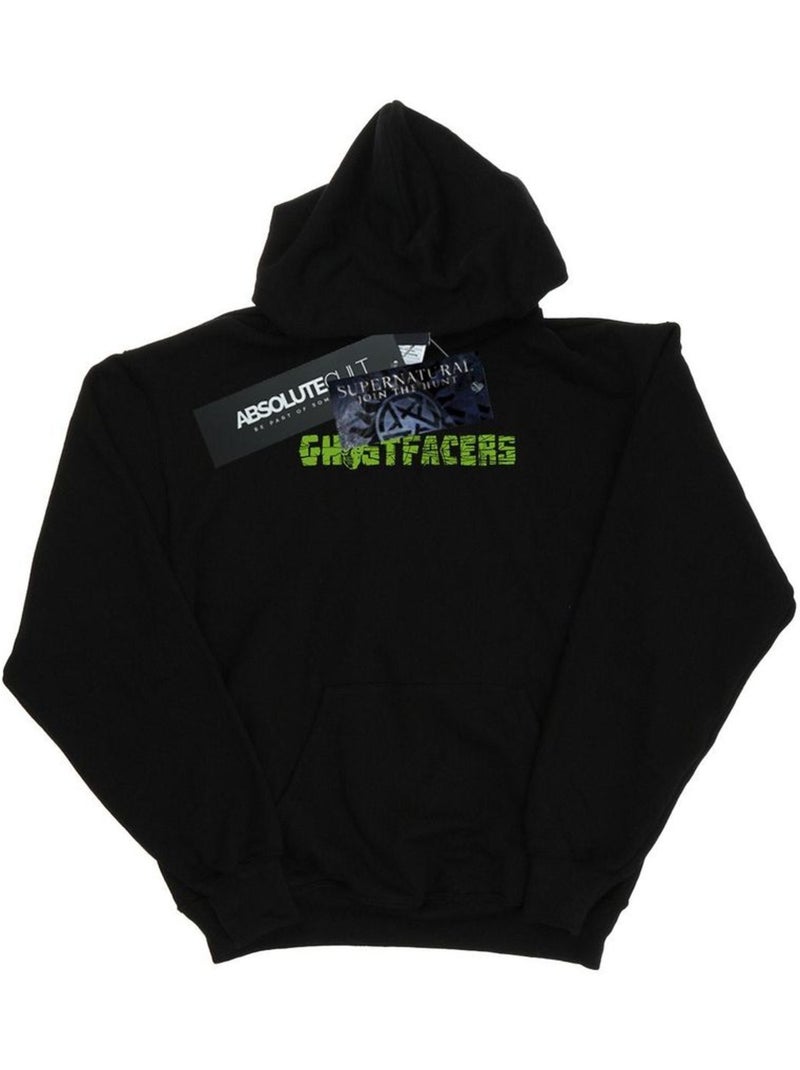 Sweat à capuche ghostfacers - surnaturel Noir - Kiabi