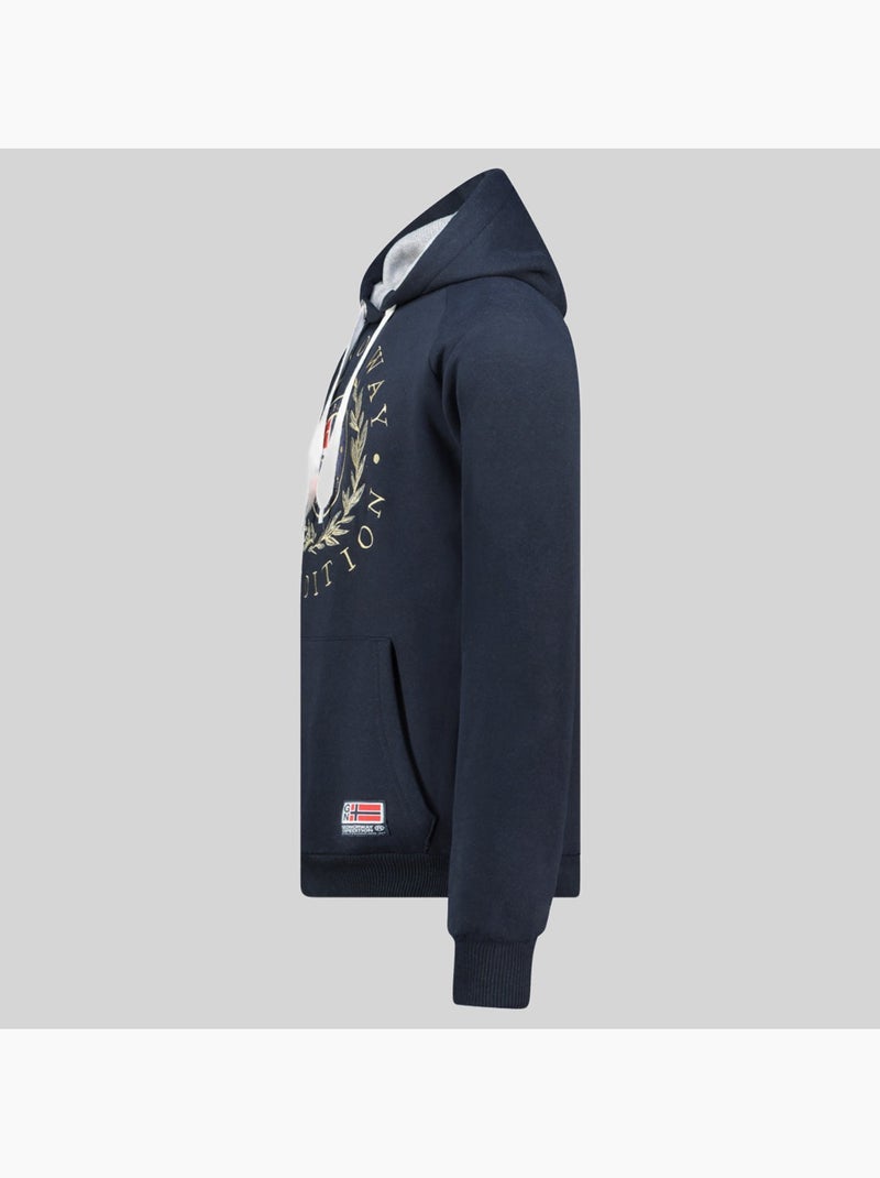 Sweat à capuche giger – geographical norway Bleu marine - Kiabi