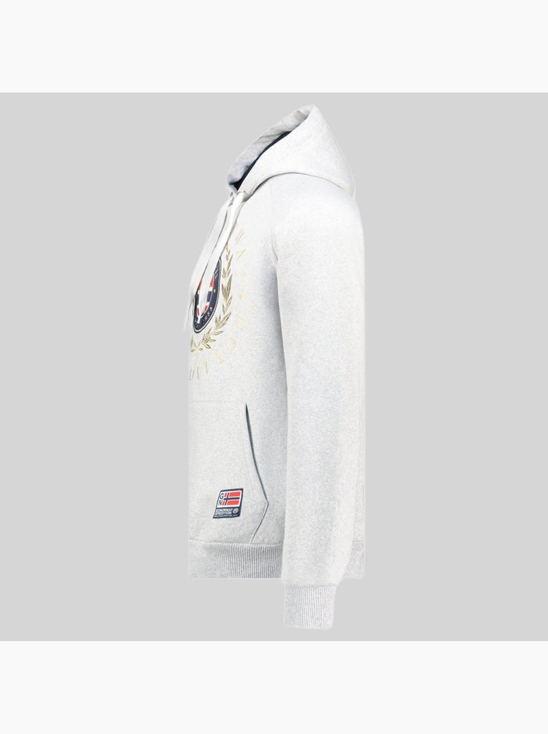 Sweat à capuche giger – geographical norway Gris clair - Kiabi